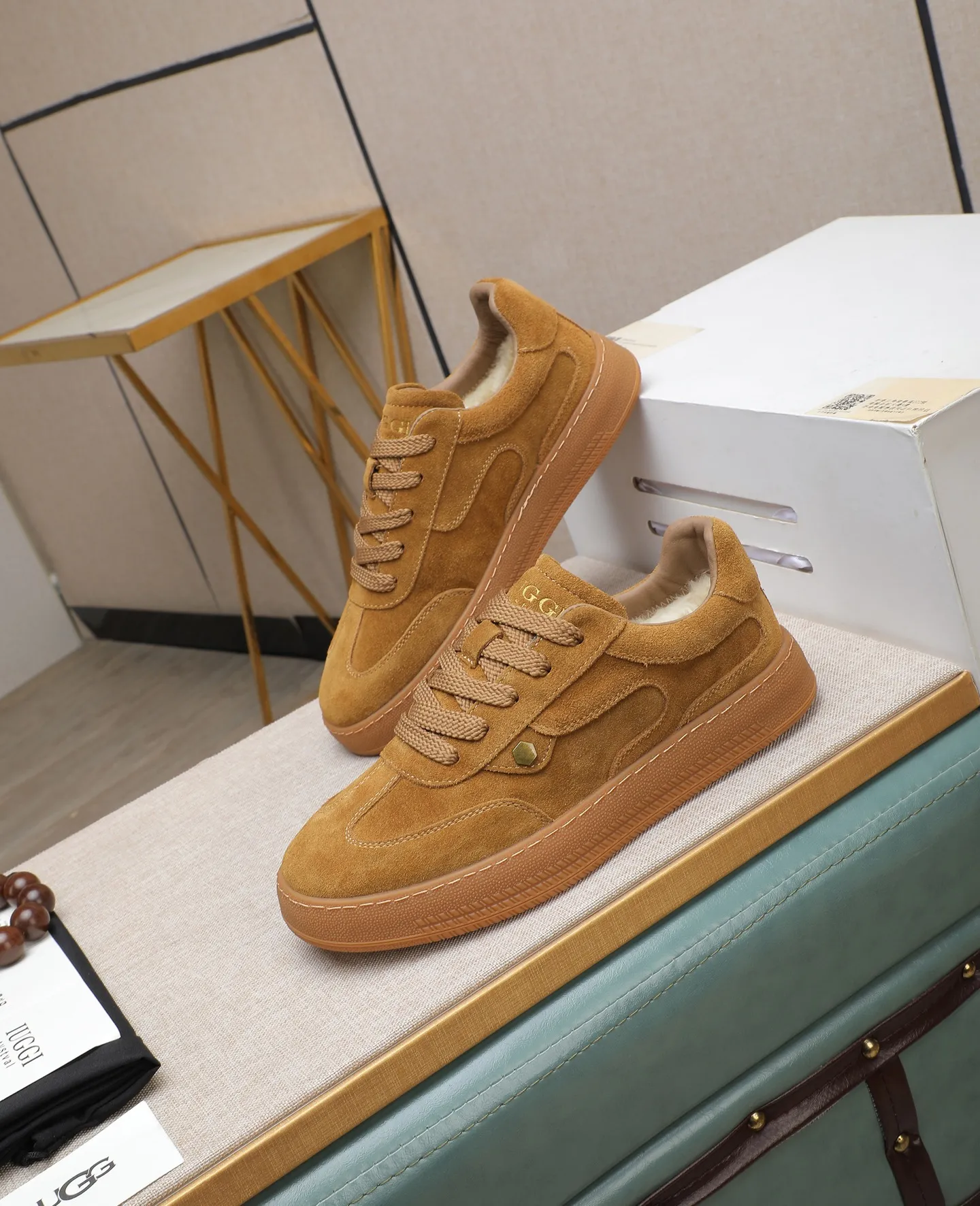 Men's shoes 💰540 IUGGI new retro presbyopia men's shoes, casual and versatile, full of high-end sense, fashionable, luxury and personalized style, joint style, retro presbyopia factor, full of handsome style, first layer suede cowhide, lining wool, rubber outsole, light and non-slip size: 39-44